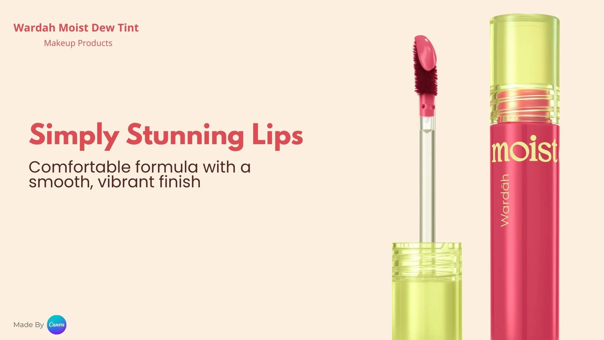 kemasan depan wardah moist dew tint